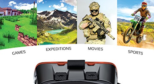 sytros vr headset with magnetic button trigger for smartphones